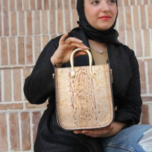 Beige Embroidered Tote Bag