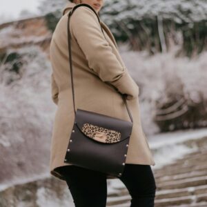 Brown Leopard Flap Crossbody