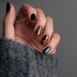 Copper Chrome Nail Set
