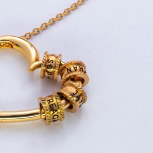 Gold Name Charm Necklace