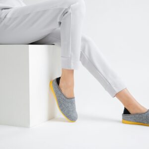 Grey Flat Slipper