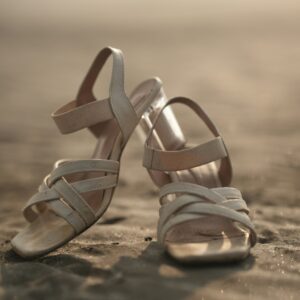 Nude Strappy Heeled Sandal