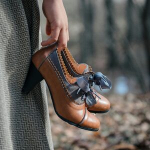 Tan Victorian Heeled Boot